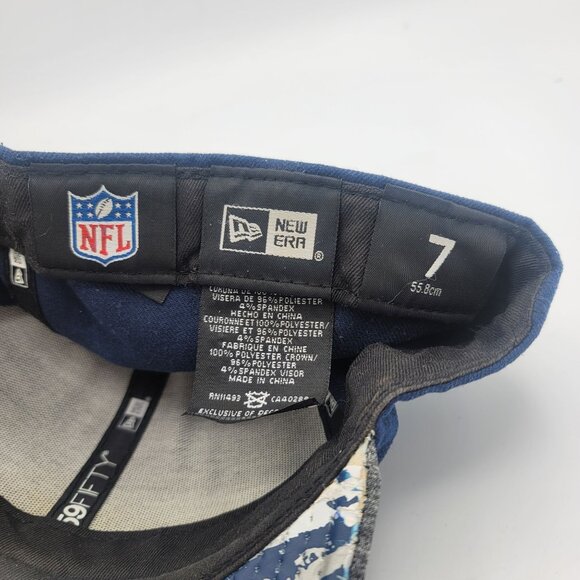 Dallas Cowboys New Era Fitted Hat Size 7 Cap - Picture 8 of 8